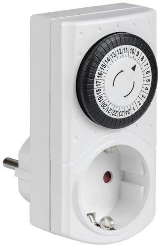 Розетка-таймер механическая IEK РТМ-1 30мин 24ч 48On/Off 16А IP20 белый фото Розетка-таймер механическая IEK РТМ-1 30мин 24ч 48On/Off 16А IP20 белый картинка